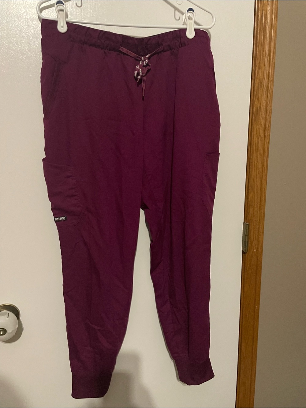 Grey’s Anatomy Barco Uniforms Women's Jogger Scrub Pants in Plum